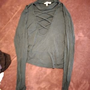 Charlotte Russe Long sleeve Croptop